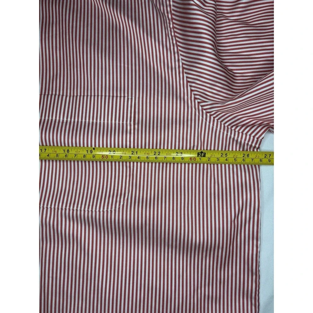 Solemare Maus & Hoffman XL Orange‎ Stripe Long Sleeve Button Up Shirt XL Italy